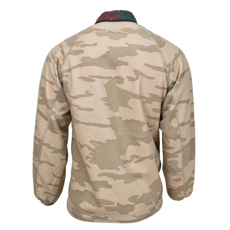 Original belgische Armee Fleecejacke, wendbarer Windstopper BDU Jigsaw Pullover