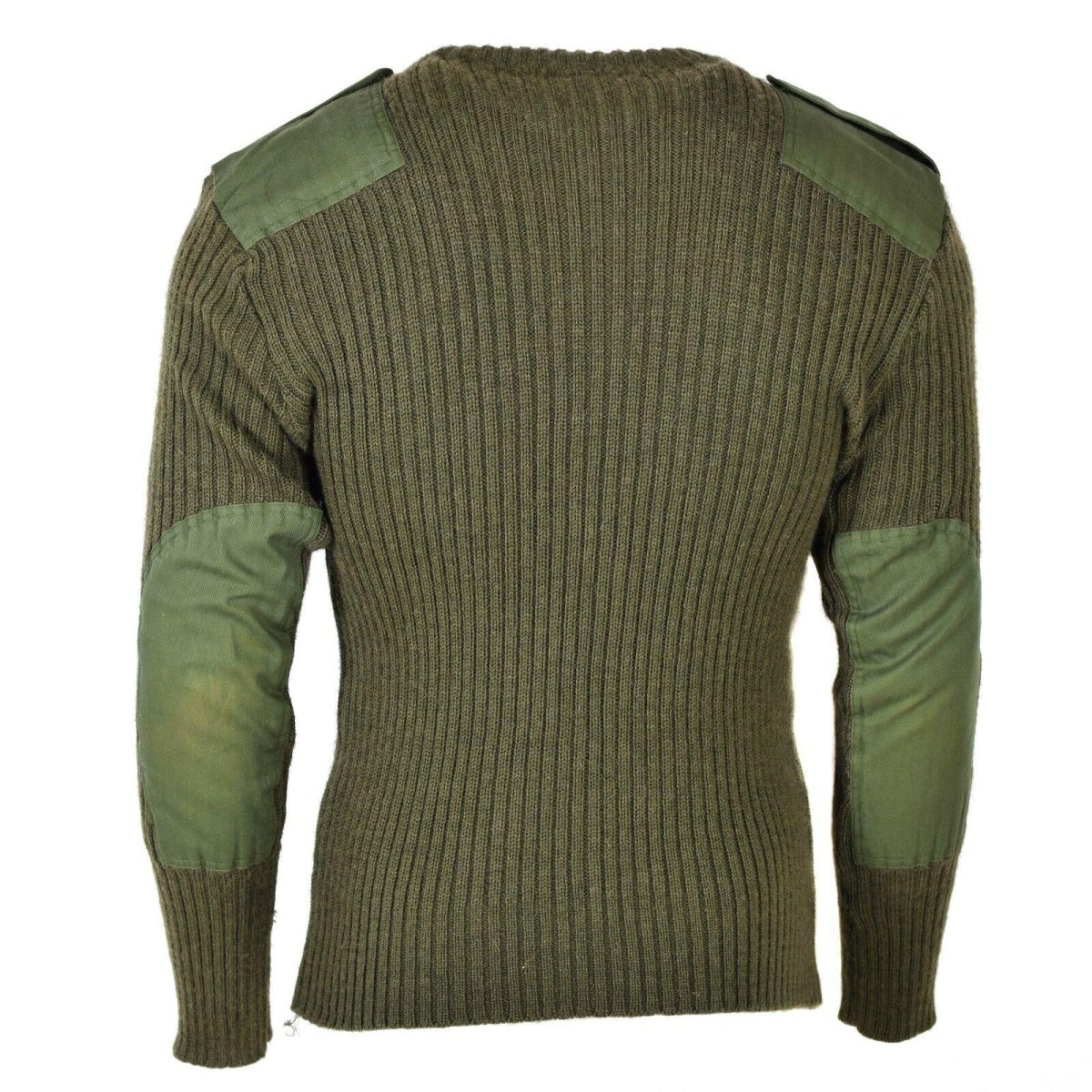 Original belgischer Armeepullover Kommandopullover Grün Oliv Pullover Reine Wolle