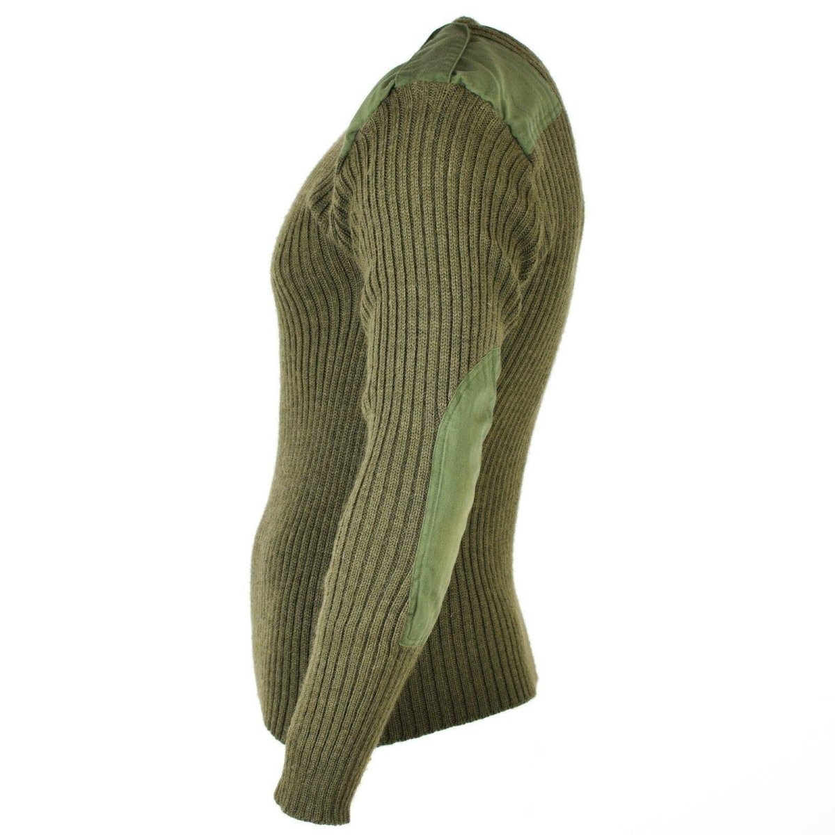 Original belgischer Armeepullover Kommandopullover Grün Oliv Pullover Reine Wolle