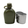 Originaler belgischer Militär-1-Liter-Flaschenbecher aus Kunststoff im Lieferumfang enthalten