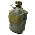 Original belgische Militär-M1-Wasserflasche mit Abdeckung für Feldausrüstung, Flasche, Oliv