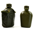 Original belgische Militär-M1-Wasserflasche mit Abdeckung für Feldausrüstung, Flasche, Oliv