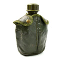 Original belgische Militär-M1-Wasserflasche mit Abdeckung für Feldausrüstung, Flasche, Oliv