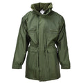 Original belgische Militär Regen lange Jacke mit Futter oliv wasserdicht Feld NEU