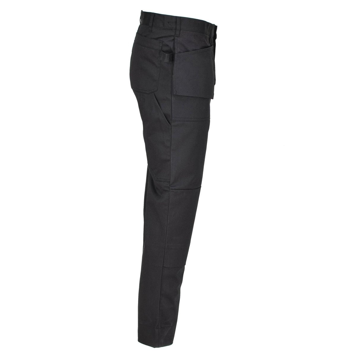 Original belgische Militär-Arbeits-Cargohose, strapazierfähig, verstärkte Knie, schwarz, NEU