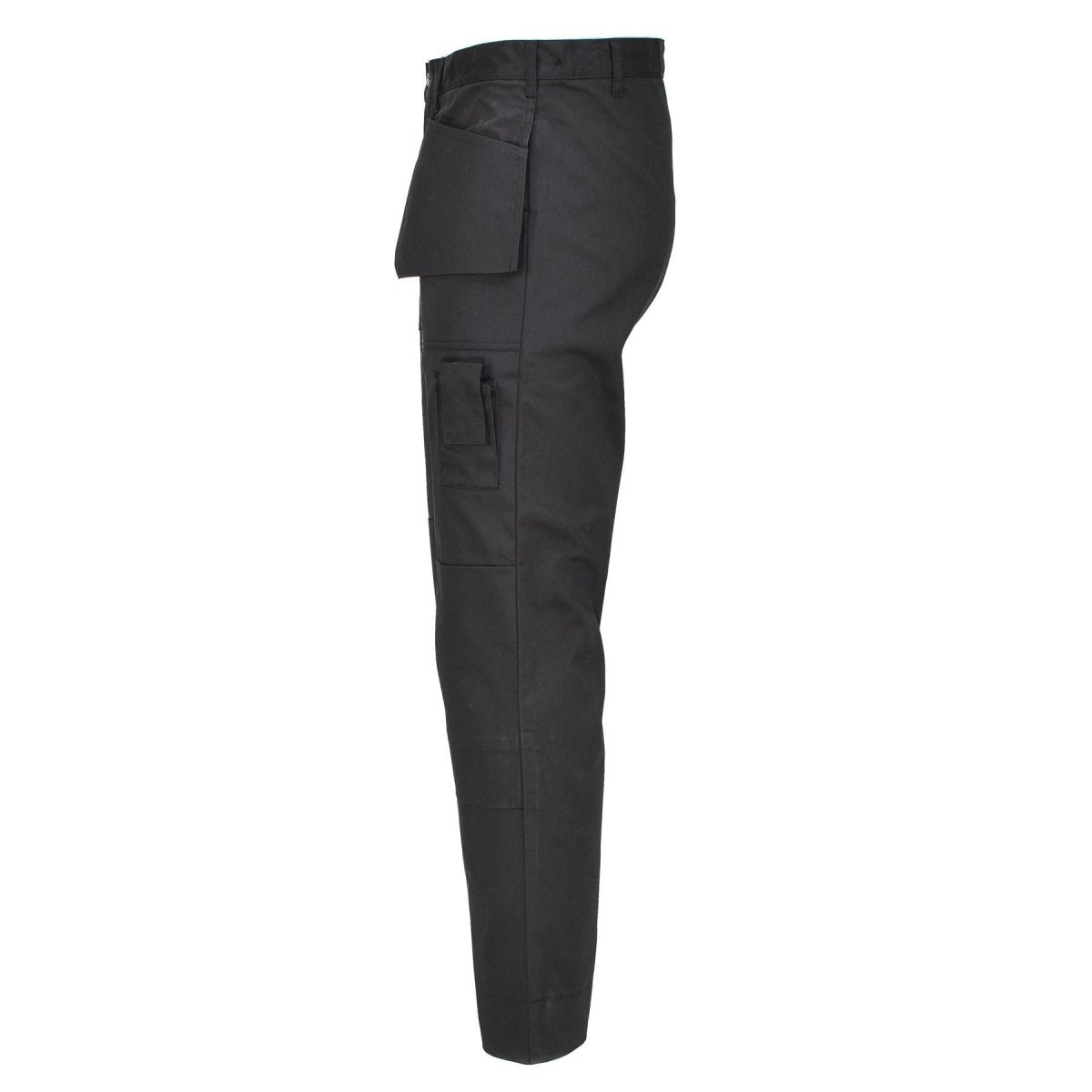 Original belgische Militär-Arbeits-Cargohose, strapazierfähig, verstärkte Knie, schwarz, NEU