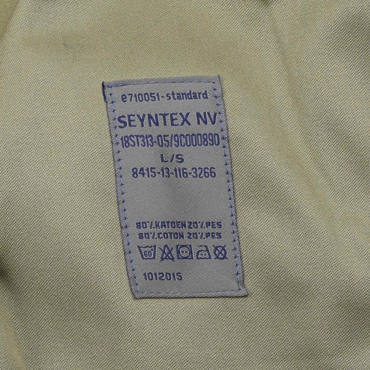 Original belgische Militärjacke, taktische Truppen, Felduniform, Puzzle, Seyntex
