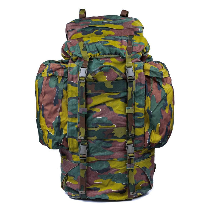 Original belgischer militärischer taktischer Feldrucksack, große 110-l-Wander- und Campingtasche – GoMilitar