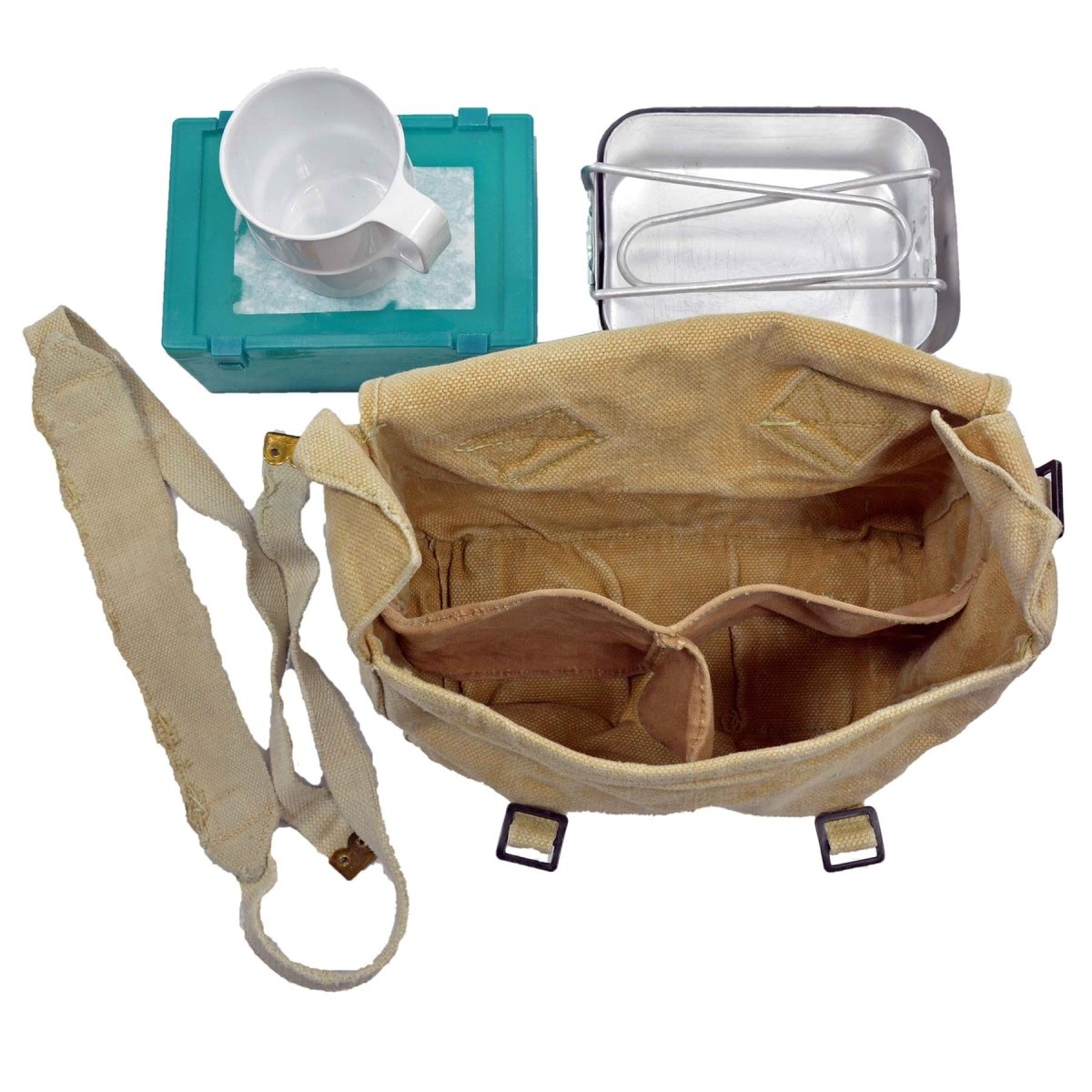 Original British Army 5L Rucksack Tasche Schultergurt Military Surplus Khaki