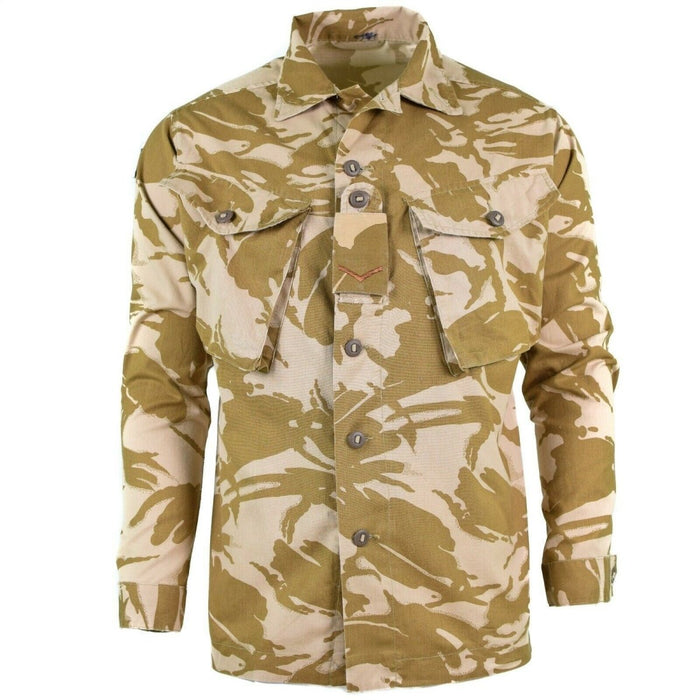 Original britische Armee-Militärkampf-Wüstenfeldjacke, leichtes Hemd – GoMilitar