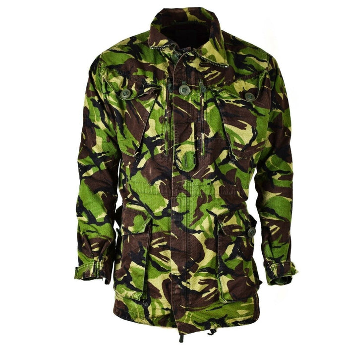 Original DPM-Dschungel-Kampfjacke der britischen Armee aus strapazierfähigem Ripstop-Gewebe mit mehreren Taschen und verstellbarer Passform