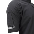 Original britische Armee Polizei taktische T-Shirts Kurzarm Reißverschluss schwarz NEU