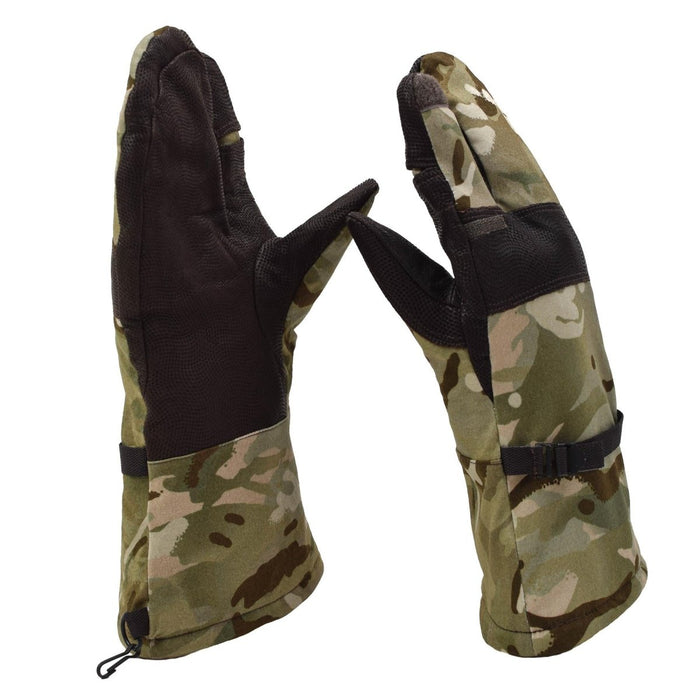 Original britische Armee-Schießhandschuhe, militärisches Kaltwetter-MTP-Camouflage – GoMilitar