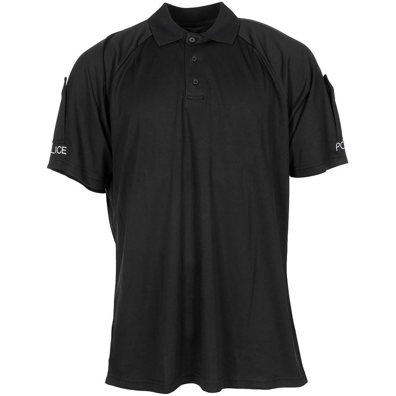 Original British army T-Shirt tactical police polo shirts breathable Black - GoMilitar