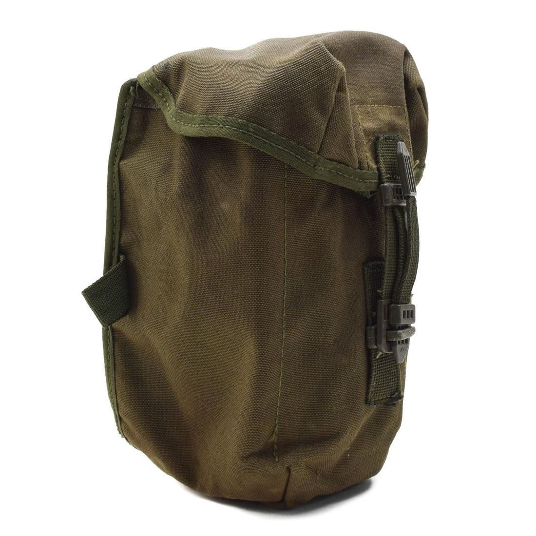 Original British Military 1L Feldflasche mit Schraubdeckel, Vintage-Beutel inklusive Olive