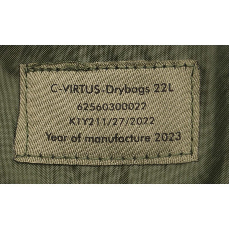 Original British military 22L dry bag olive waterproof taped seams roll top NEW - GoMilitar