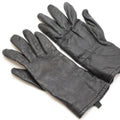 Originale britische Militär-Kampfhandschuhe, Handschlaufen, Leder, Armee-Ausstellung, Schwarz