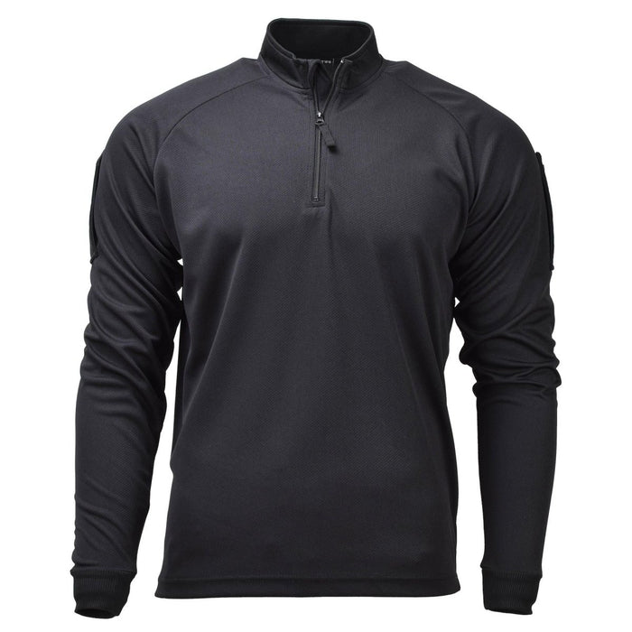 Original British military combat tactical shirts black zipped breathable NEW - GoMilitar