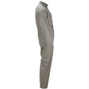 Original British Military Coverall Lightweight Work Overall Utility Grey shown from side view with long sleeves and button front closure