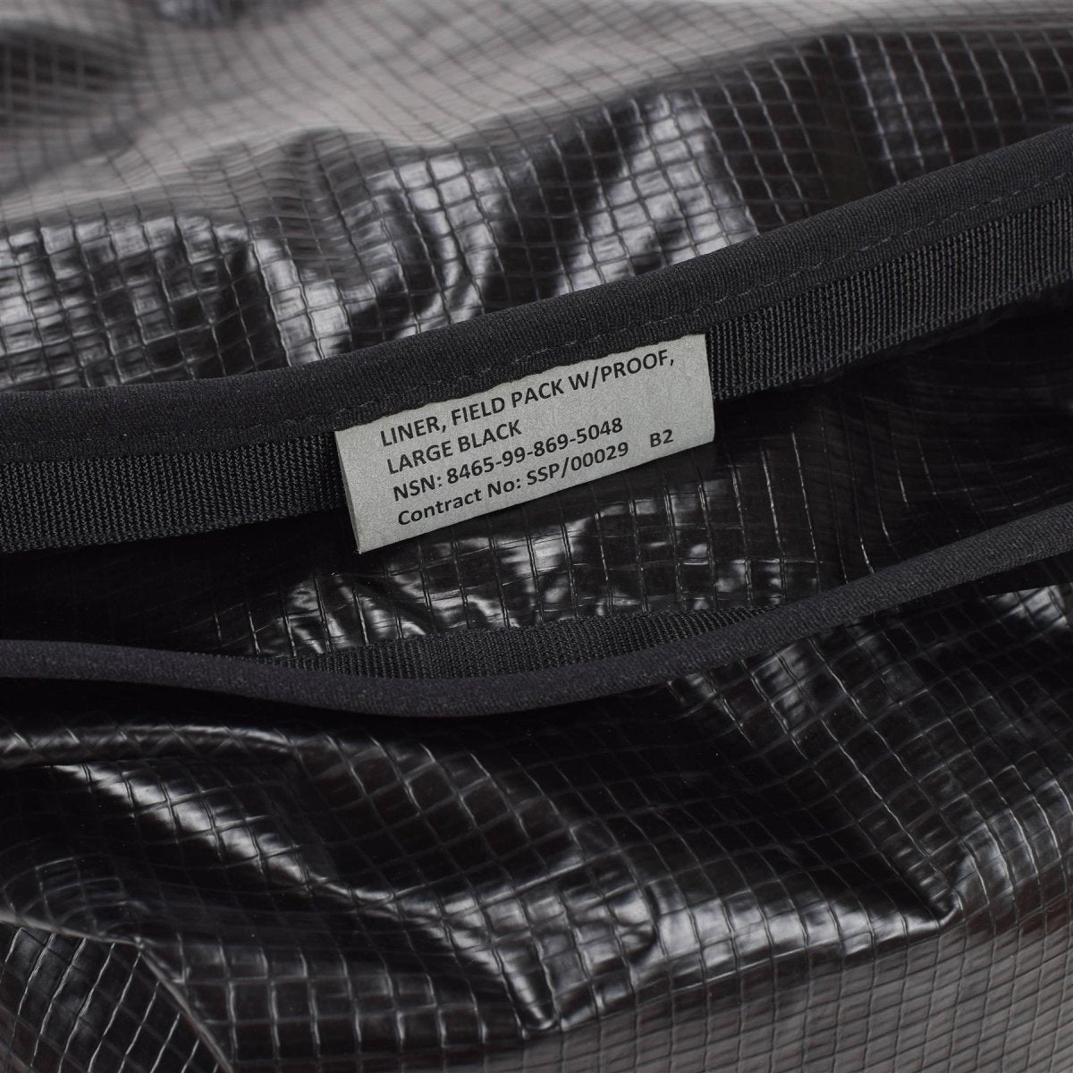 Original British Military Dry Bag 90L Rip-Stop Large 65x69cm Schwarz