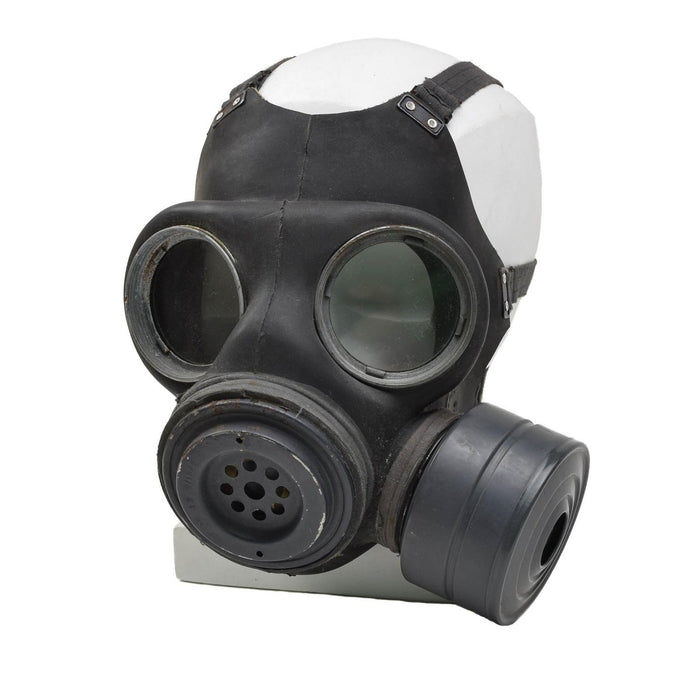 Original britische Militärgasmaske M44, leichte Filtertasche, komplettes Set, Schwarz – GoMilitar