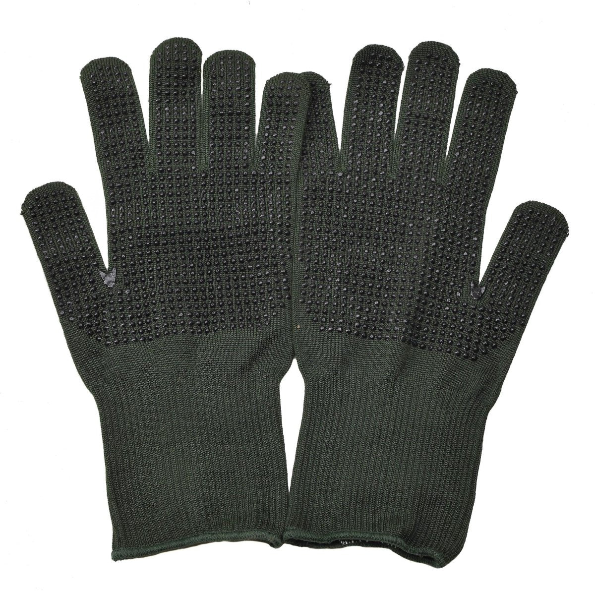 Original Britische Militärhandschuhe rutschfeste Handflächen Nomex Aramidfaser grün NEU