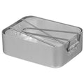 Original British Military Kitchen Mess Kit Aluminium Outdoor-Kochset Grau