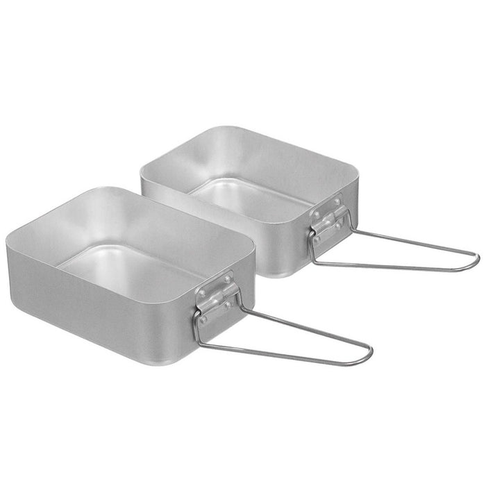 Original British Military Kitchen Kochset, Aluminium-Outdoor-Kochset, Grau – GoMilitar