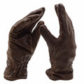 Original britische Militärlederhandschuhe MK II Combat Futter braun
