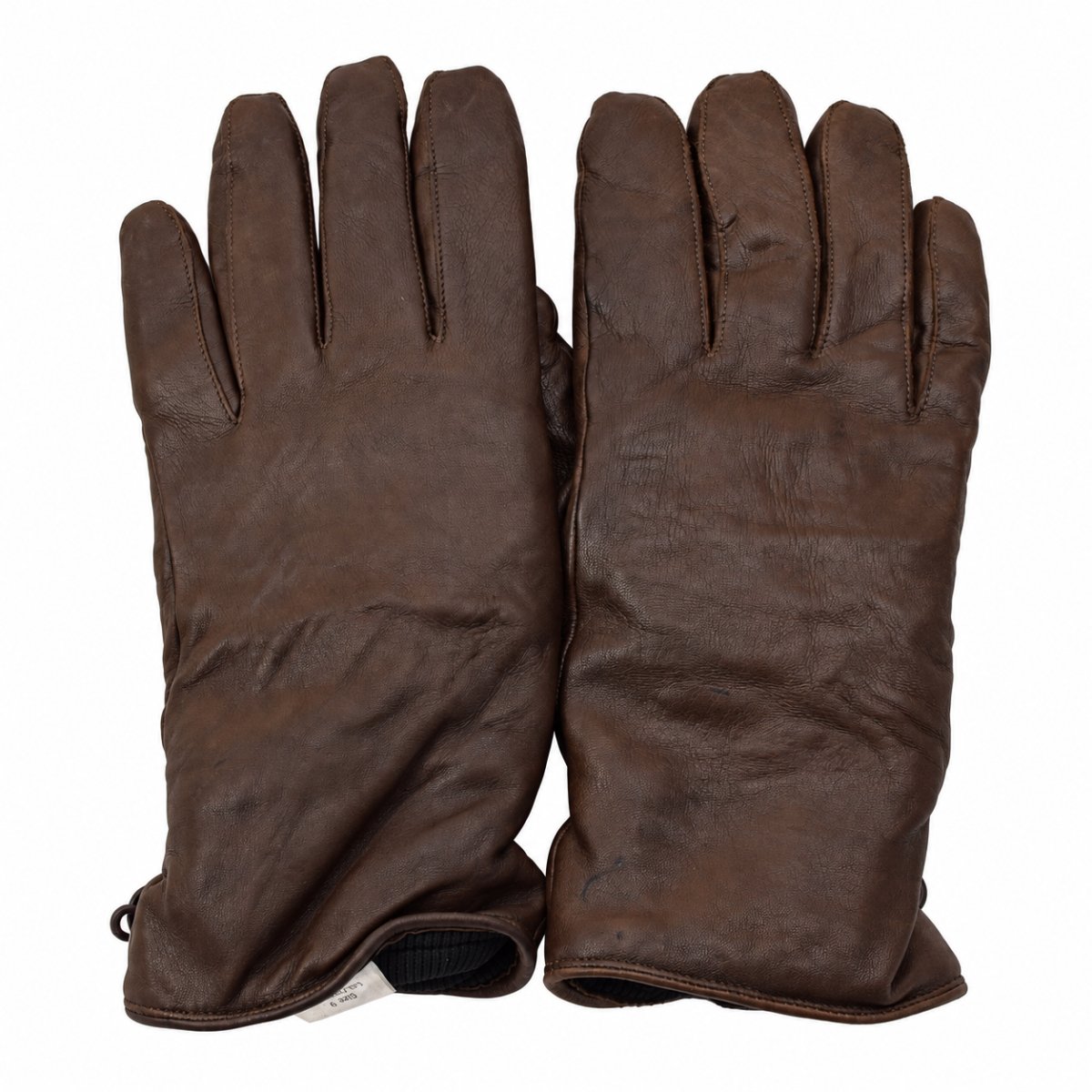 Original britische Militärlederhandschuhe MK II Combat Futter braun