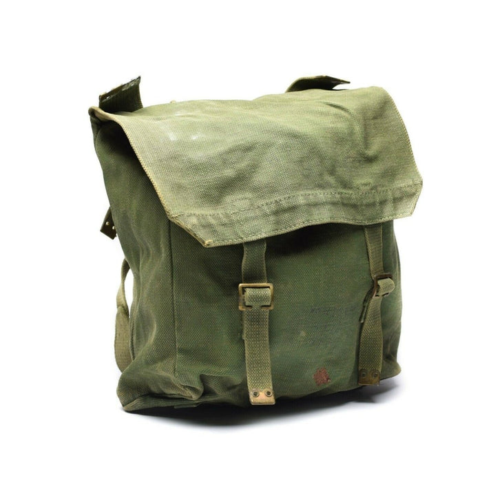 Original British Military M37 Haversack Canvas Bag Große Seitentasche Olive - GoMilitar