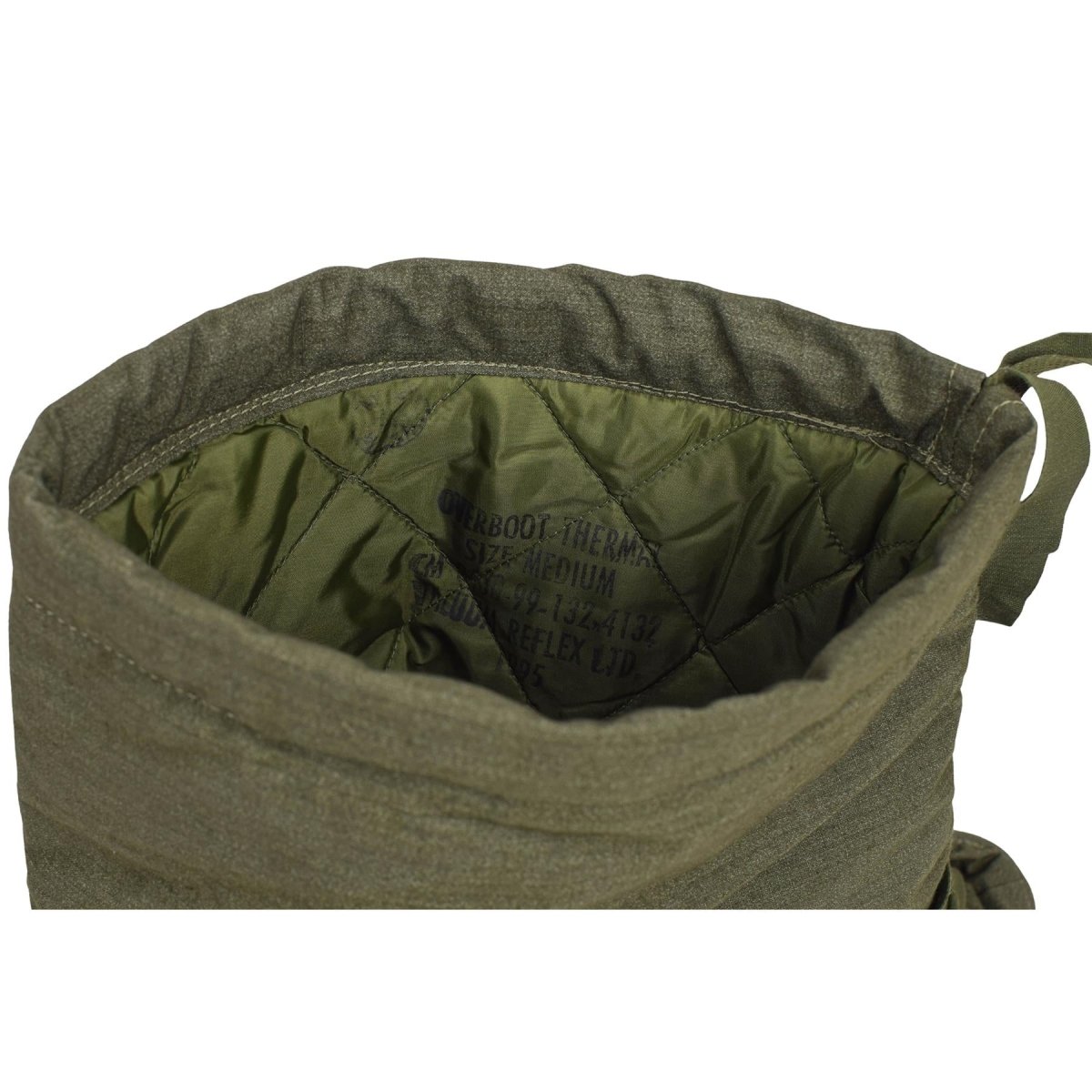 Original britische Militär-Thermo-Überschuhe, wasserabweisende, rutschfeste Sohle, Olivgrün