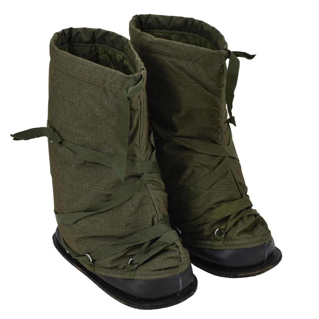 Original britische Militär-Thermo-Überschuhe, wasserabweisende, rutschfeste Sohle, Olivgrün