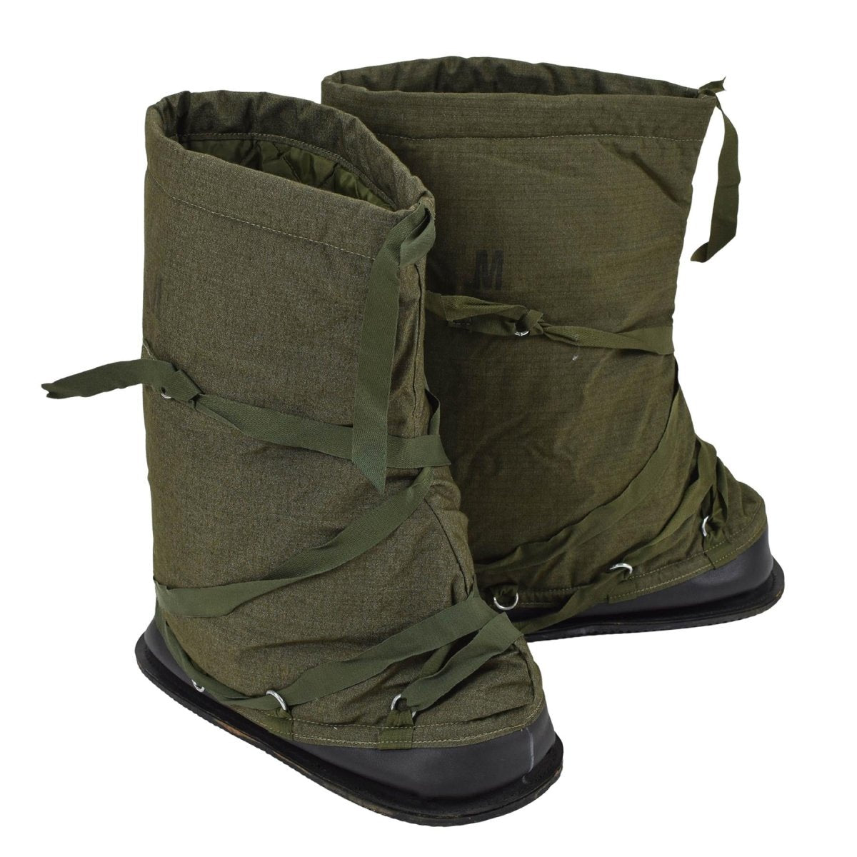 Original britische Militär-Thermo-Überschuhe, wasserabweisende, rutschfeste Sohle, Olivgrün