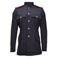 Original britische Militärtunika, formelle Jacke, Wolle, Metallknöpfe, Schwarz