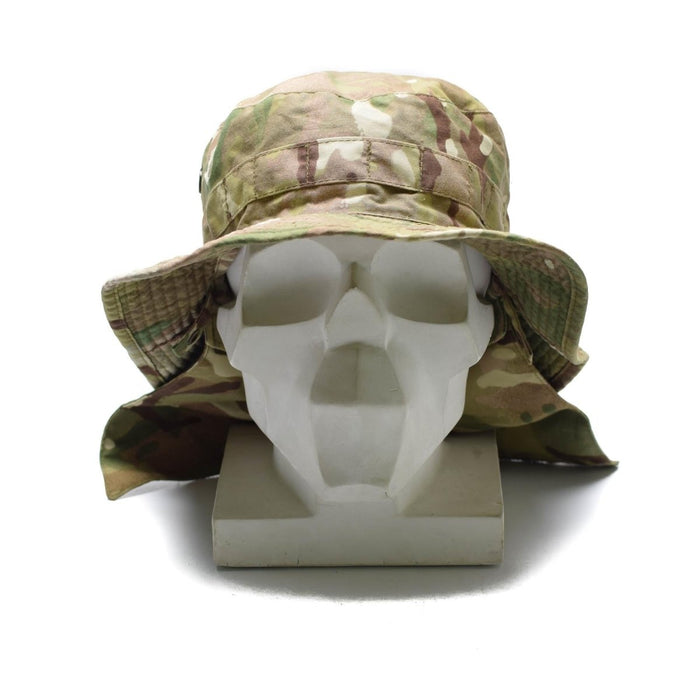 Original britische taktische Camo-Mütze MTP Boonie Cap mit Nackenklappe Sommermütze – GoMilitar