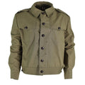 Original bulgarische Feldtruppen-Canvas-Ike-Jacke aus Militär-Überschuss