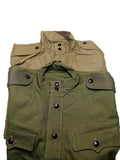 Original bulgarische Armee olivgrünes Khakihemd Jacke Kampf Militär Langarm