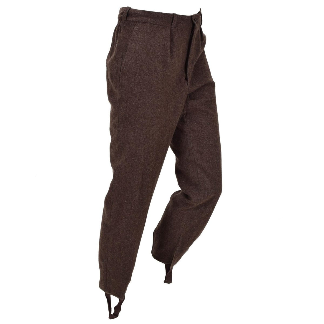 Originale Wolluniformhose der bulgarischen Armee, unbenutzt, Überschuss, dunkelbraun