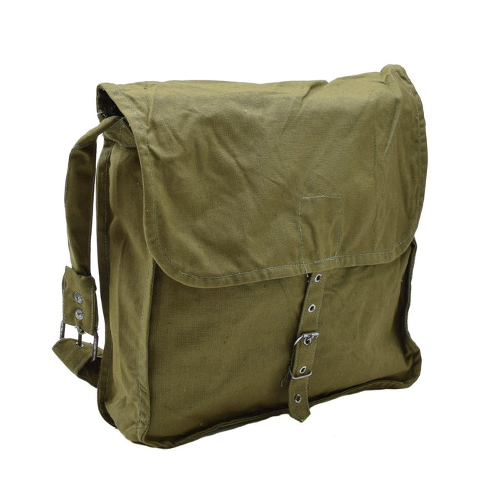 Original bulgarische militärische olivfarbene Umhängetasche mit verstellbarem Riemen für Outdoor-Reisen – GoMilitar