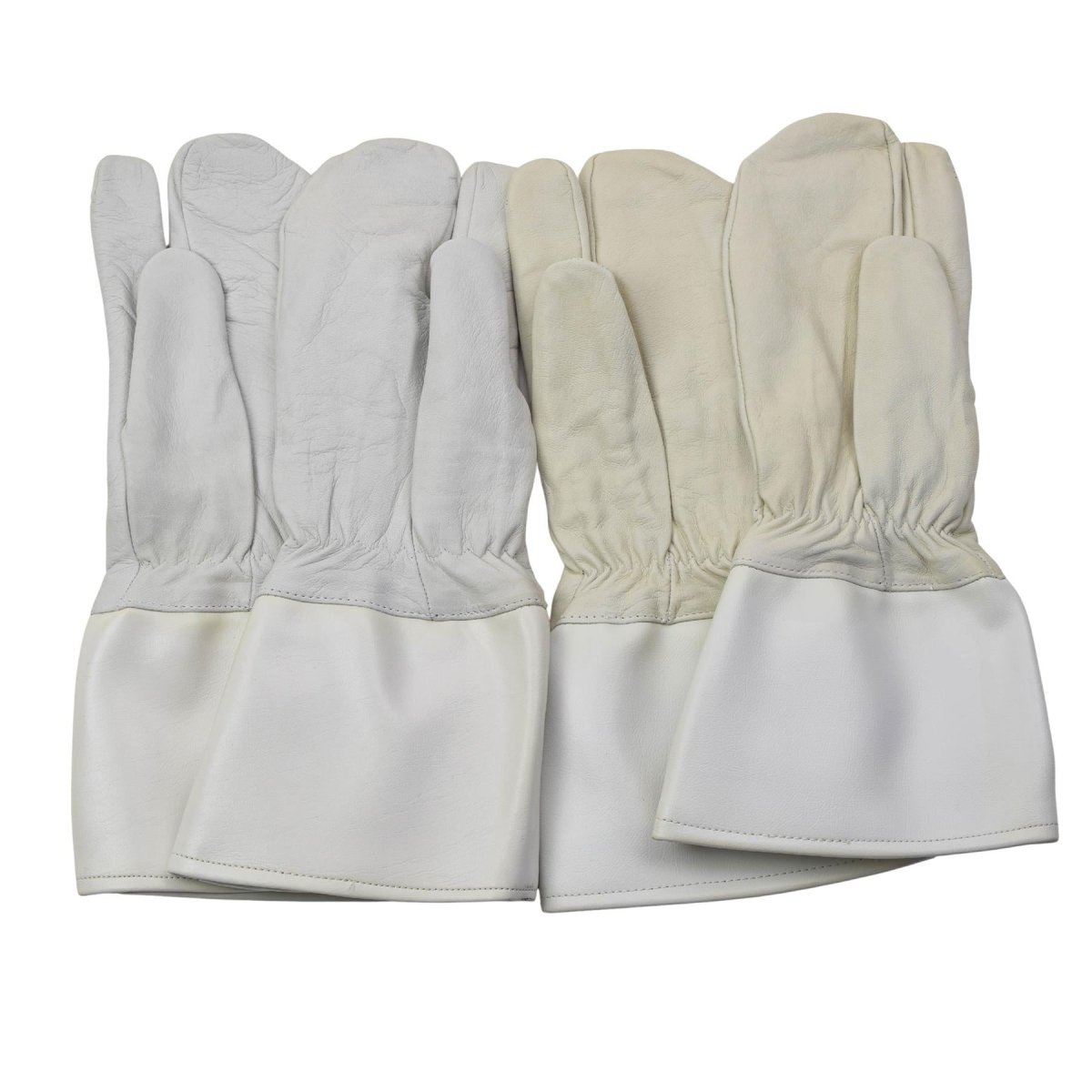 Original Bundeswehr-Militär-Fäustlinge, gefüttert, 3-Finger-Design, für kaltes Wetter, Weiß