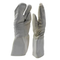 Original Bundeswehr-Militär-Fäustlinge, gefüttert, 3-Finger-Design, für kaltes Wetter, Weiß
