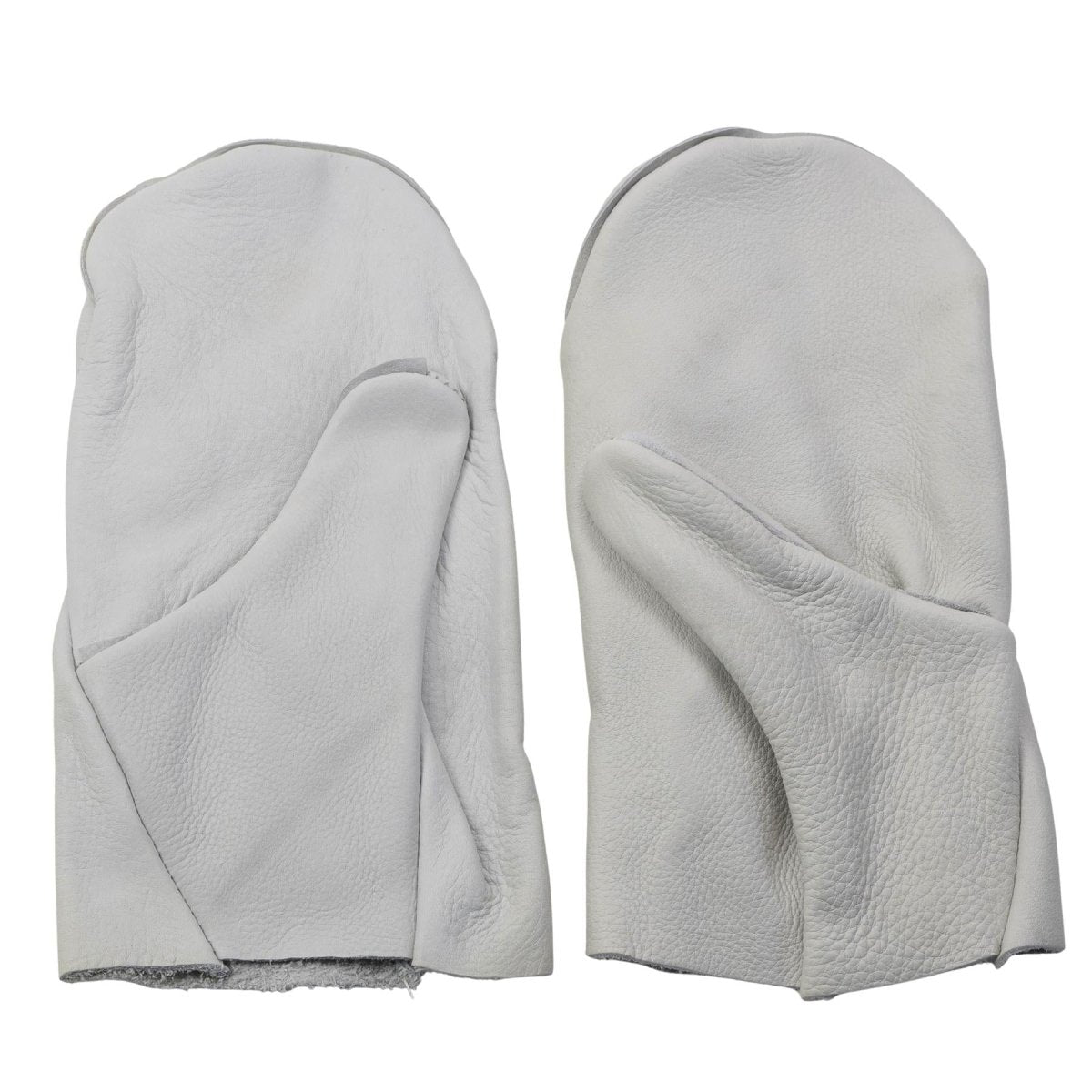 Original Bundeswehr Fäustlinge 2 Finger Daumen getrennt Leder weiß