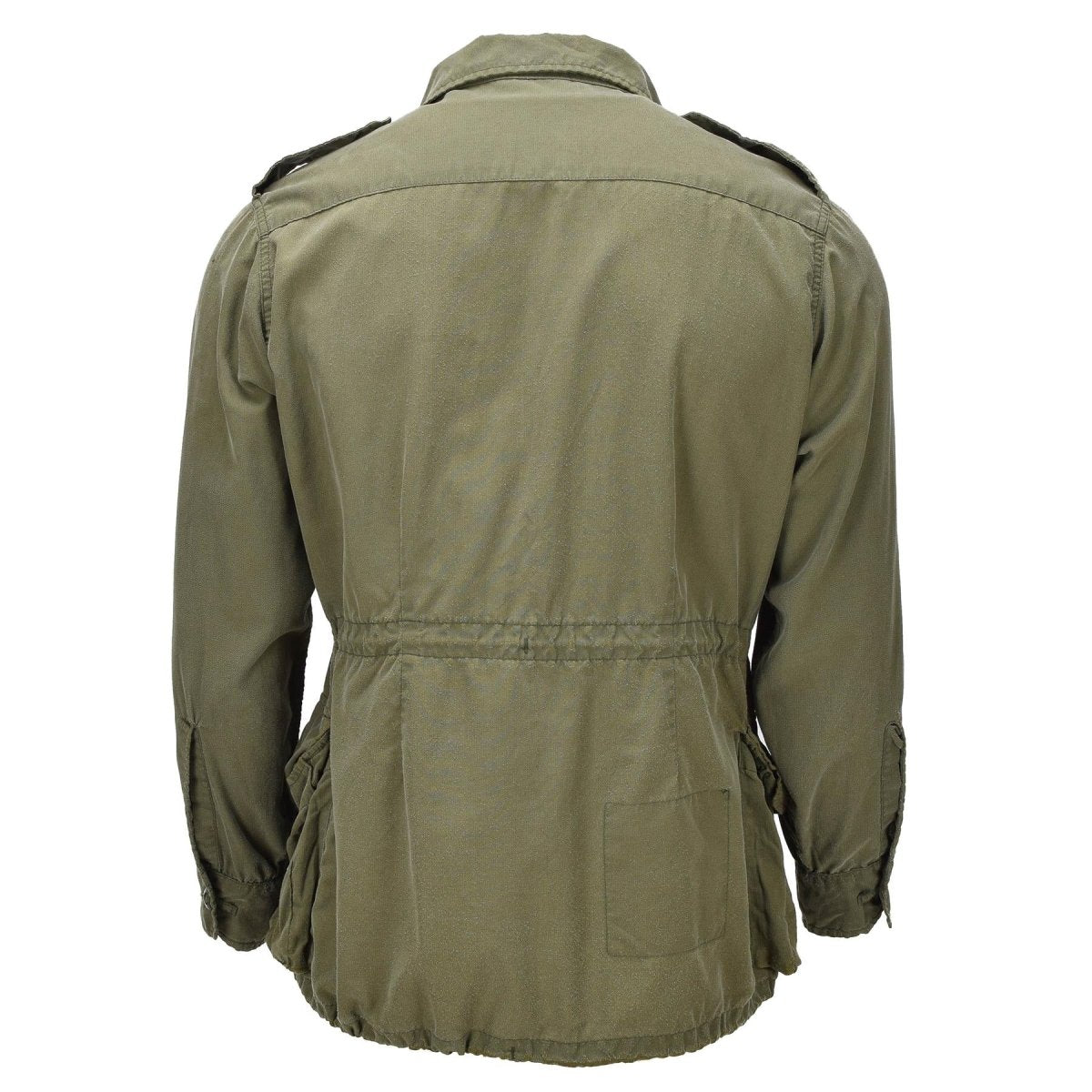 Original kanadische Armee-Feldjacke aus Baumwoll-Militärüberschuss in Olivgrün