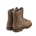Original kanadische Armee-Kampfstiefel aus Leder, atmungsaktiv, Militär-Surplus-Braun