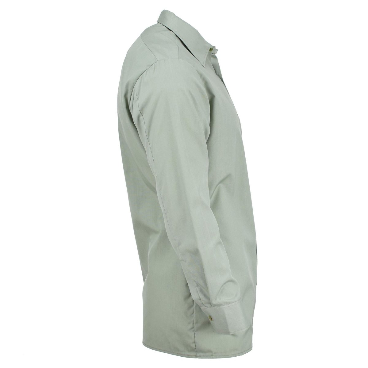 Original tschechisches Armeehemd Olivgrün Langarm Button Up Militär Überschuss NEU