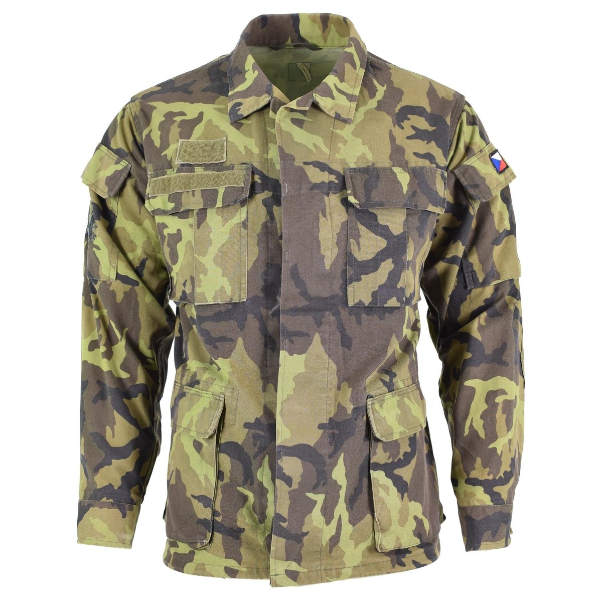 Original tschechische Armee Truppen Feldjacke Blatt Camouflage Muster Parka Militär Überschuss