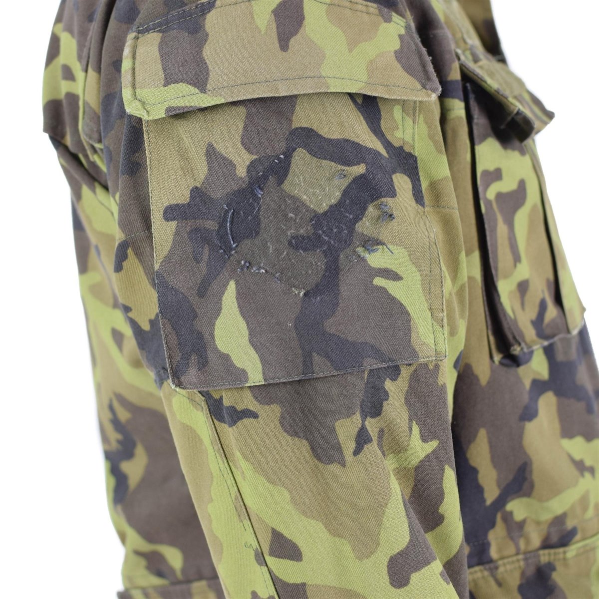 Original tschechische Armee Truppen Feldjacke Blatt Camouflage Muster Parka Militär Überschuss