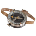 Original tschechisches Militärarmband, Kompass, Kartenmaß, Lederarmband, braun