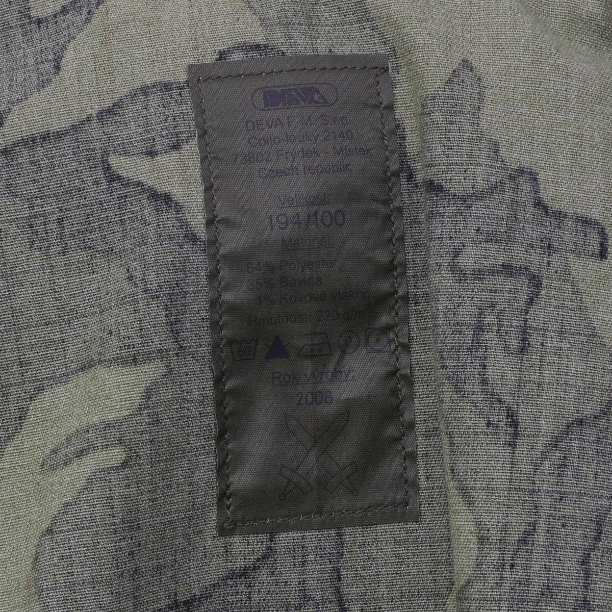 Original tschechische Militär-Feldjacke Polycotton VZ95 Camouflage